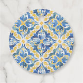 地中海のレモン ブライダルシャワーの感謝 フェイバータグ (裏面)