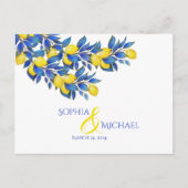 -地中海のレモン – RSVP-結婚s- ポストカード (正面)