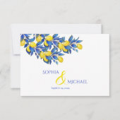 -地中海のレモン – RSVP-結婚s- 出欠カード (正面)