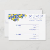 -地中海のレモン – RSVP-結婚s- 出欠カード (裏面)