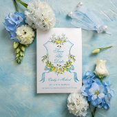 地中海の写真/クレスト　結婚式　保存日 招待状