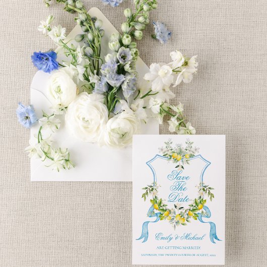 地中海の写真/クレスト　結婚式　保存日 招待状