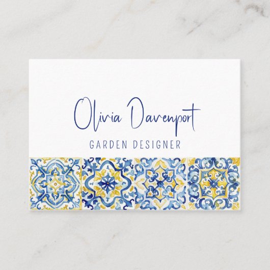 地中海の名刺のタイル 名刺 (正面)