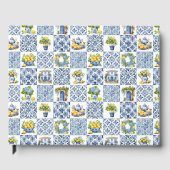 地中海の夏のレモン模様 ゲストブック (正面)