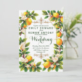 地中海の夏の優雅なウェディング 招待状 (スタンド正面)