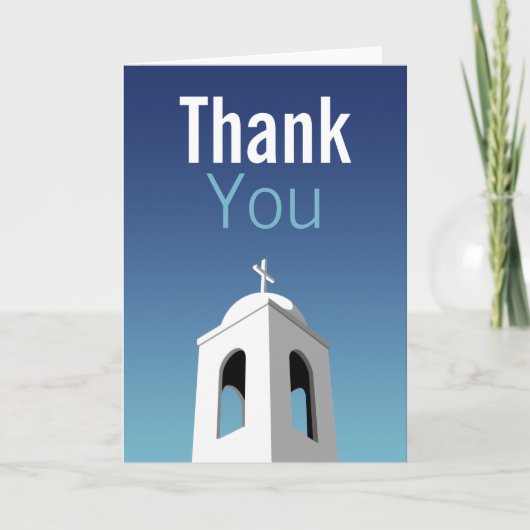 地中海の夏感謝していは サンキューカード (正面)