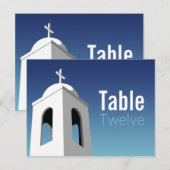 地中海の夏、テーブル番号 ポストカード (正面/裏面)