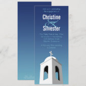 地中海の夏, 4 x 9.25婚約 招待状 (正面/裏面)