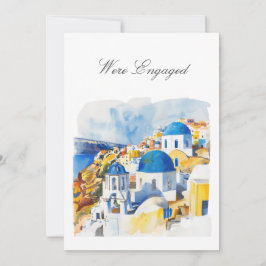 地中海の婚約発表カード 案内状