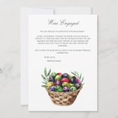 地中海の婚約発表カード 案内状 (正面)