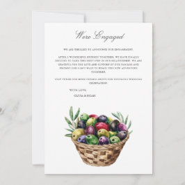 地中海の婚約発表カード 案内状