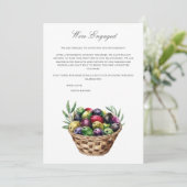 地中海の婚約発表カード 案内状 (スタンド正面)