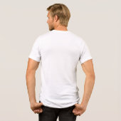 地中海の新婚旅行 ロマンチックな男性用 トライブレンドTシャツ (裏面全面)