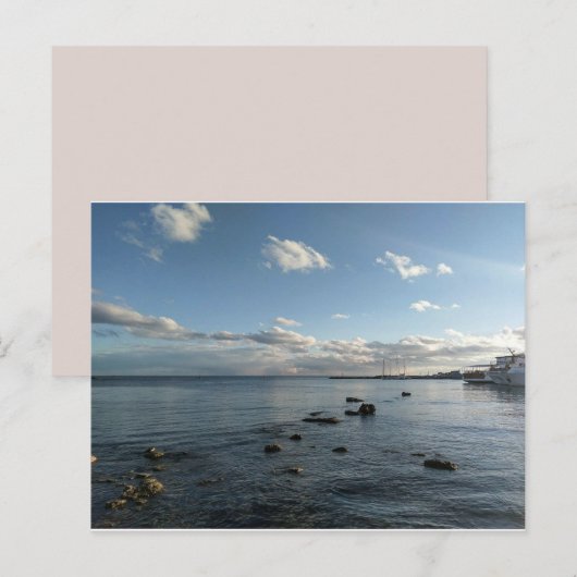 地中海の海 ポストカード (正面/裏面)