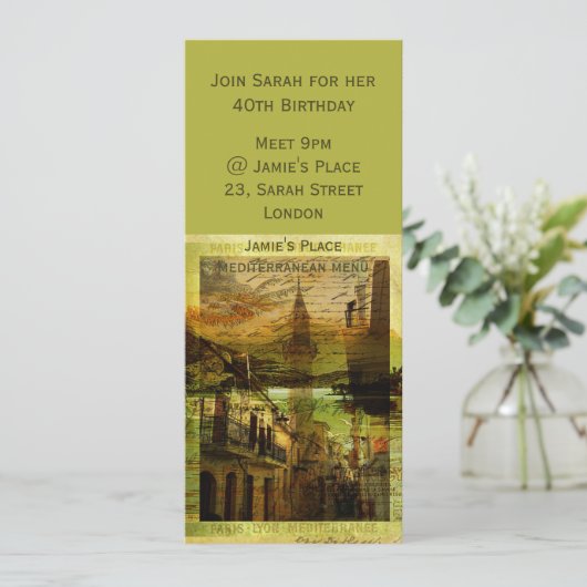 地中海の混成岩 招待状 (スタンド正面)