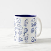 地中海の生活概要 ツートーンマグカップ (正面右)