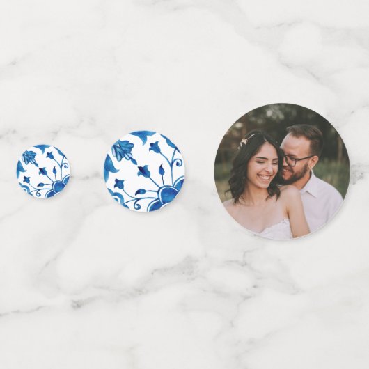 地中海の結婚モダン表紙吹雪 コンフェッティ (正面)