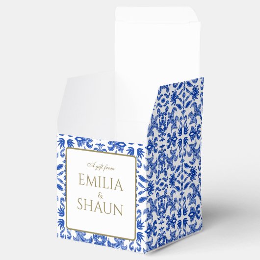 地中海の結婚式の引き出物 フェイバーボックス (オープン)