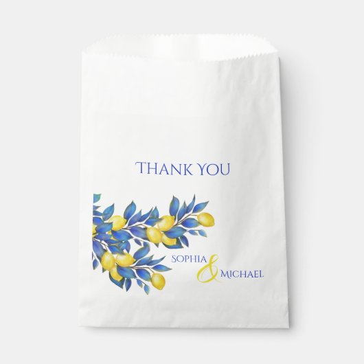 地中海の結婚感謝 フェイバーバッグ (正面)
