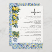 地中海の結婚旅程の歓迎バッグ シーズンカード (正面/裏面)