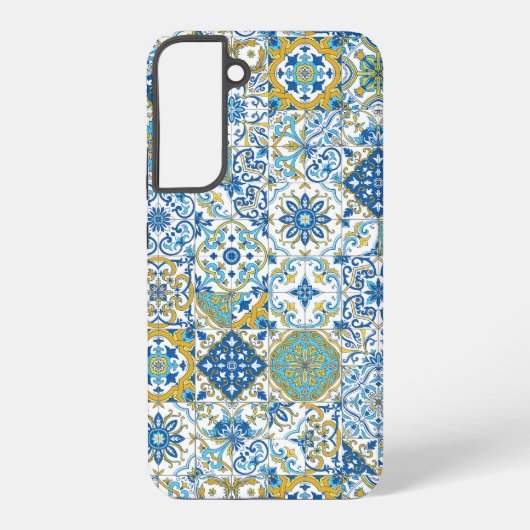 地中海の色彩/アズレージョタイル SAMSUNG GALAXYケース (裏面)