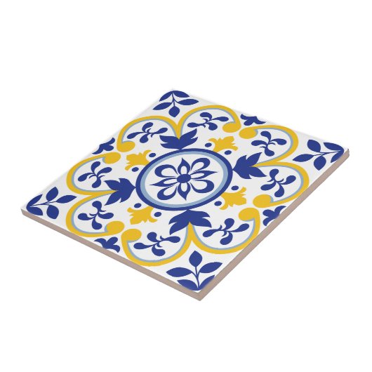 地中海の開花 タイル (側面)