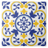 地中海の開花 タイル (正面)