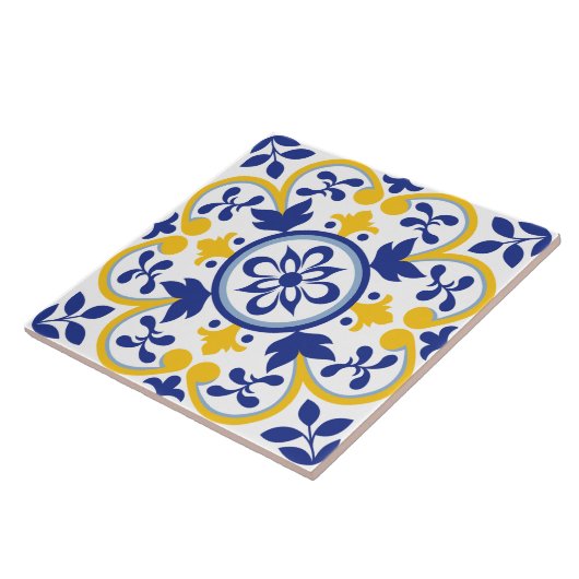 地中海の開花 タイル (側面)