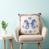 地中海の馬 クッション (椅子)