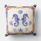 地中海の馬 クッション (裏面)