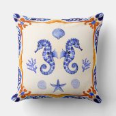 地中海の馬 クッション (正面)