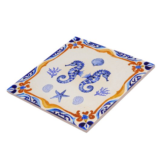 地中海の馬 タイル (側面)