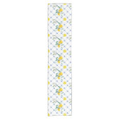 地中海の,アマルフィスタイル,シンプル正方形       ショートテーブルランナー (正面)