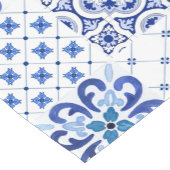 地中海の,アマルフィスタイル,シンプル正方形       ショートテーブルランナー (コーナー)