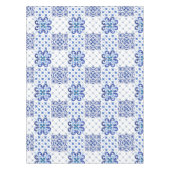 地中海の，アマルフィスタイル,シンプル正方形       テーブルクロス (正面)