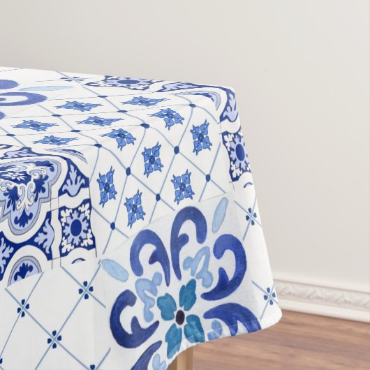 地中海の，アマルフィスタイル,シンプル正方形       テーブルクロス (インサイチュ)