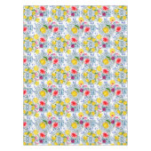 地中海の,イタリアンスタイル，柑橘類，レモン，マジョリカ テーブルクロス (正面)