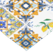 地中海の，シチリアの瓦，レモン  テーブルクロス (アングル)