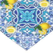 地中海の，マジョリカ，タイル，レモン，柑橘類 テーブルクロス (アングル)