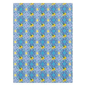 地中海の，マジョリカ，タイル，レモン，柑橘類 テーブルクロス (正面)