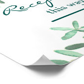 地中海の |結婚披露宴サイン ポスター (角)