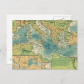 地中海の,黒海ケーブル,ワイヤレスステーション ポストカード (正面/裏面)