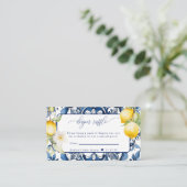 地中海の | Citrusレモン |おむつラッフル エンクロージャーカード (スタンド正面)