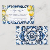 地中海の | Citrusレモン |おむつラッフル エンクロージャーカード (正面/裏面)