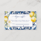 地中海の | Citrusレモン |おむつラッフル エンクロージャーカード (正面)