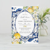 地中海の | Citrusレモン |ブライダルシャワー 招待状 (スタンド正面)
