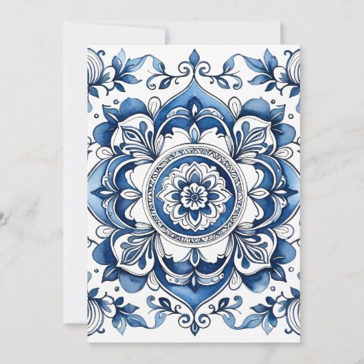 地中海の | Citrusレモン |ブライダルシャワー 招待状 (裏面)