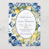 地中海の | Citrusレモン |ブライダルシャワー 招待状 (正面/裏面)