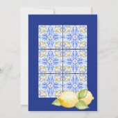 地中海のBridal Shower Invitation、Posiatano 招待状 (裏面)