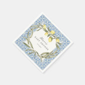 地中海アマルフィカプリベイビーシャワー スタンダードカクテルナプキン (角)